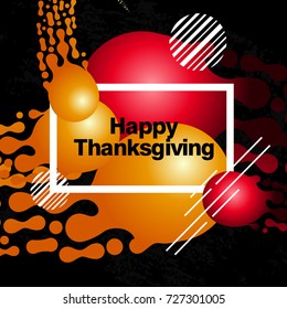 Modern Thanksgiving Day Background in Abstract Meteor shapes for composition backgrounds. Vector Eps10