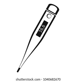 Modern thermometer icon. Simple illustration of modern thermometer vector icon for web