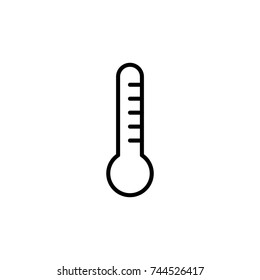 Modern thermometer line icon. Premium pictogram isolated on a white background. Vector illustration. Stroke high quality symbol. Thermometer icon in modern line style.