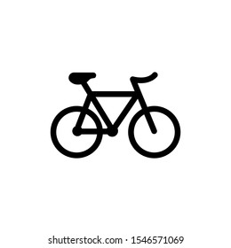Modern Thin Black Bicycle Icon Stock Vector Royalty Free 1546571069