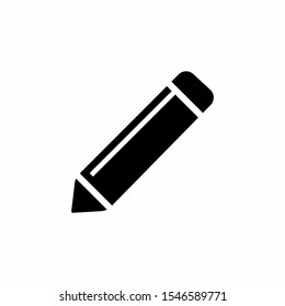 Modern thin black pencil icon