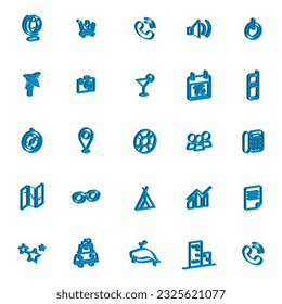 Conjunto de iconos 3d de la línea delgada moderna. Señales aisladas de línea para móviles y web. Pictogramas de alta calidad. Iconos lineales conjunto de negocios, médicos, UI y UX, medios, dinero, viajes, etc