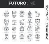 Modern thin line icons set of various business symbols and metaphor elements. Premium quality outline symbol collection. Simple mono linear pictogram pack. Stroke vector logo concept for web graphics.