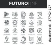 Modern thin line icons set of data science technology, machine learning process. Premium quality outline symbol collection. Simple mono linear pictogram pack. Stroke vector logo concept, web graphics.
