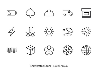 Modern thin line icons set of global warming. Premium quality symbols. Simple pictograms for web sites and mobile app. Vector line icons isolated on a white background.

