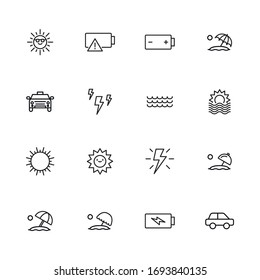 Modern thin line icons set of global warming. Premium quality symbols. Simple pictograms for web sites and mobile app. Vector line icons isolated on a white background.
