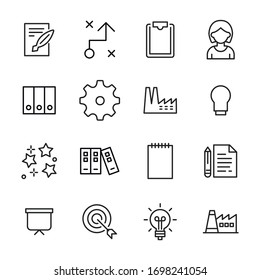 Modern thin line icons set of business. Premium quality symbols. Simple pictograms for web sites and mobile app. Vector line icons isolated on a white background.