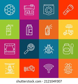Moderne Dünnliniensymbole mit Spot-Elementen. Kollektion von Symbolen in Premium-Qualität. Einfache monolineare Piktogramm-Packung. Stroke Vektorlogokonzept für Webgrafiken