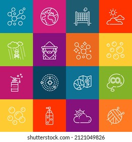 Modern thin line icons set of sphere elements. Premium quality outline symbol collection. Simple mono linear pictogram pack. Stroke vector logo concept for web graphics