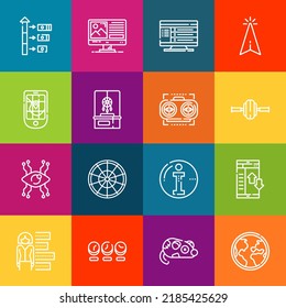 Modern thin line icons set of arrow elements. Premium quality outline symbol collection. Simple mono linear pictogram pack. Stroke vector logo concept for web graphics