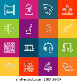 Modern thin line icons set of chrome elements. Premium quality outline symbol collection. Simple mono linear pictogram pack. Stroke vector logo concept for web graphics