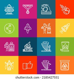 Modern thin line icons set of fir elements. Premium quality outline symbol collection. Simple mono linear pictogram pack. Stroke vector logo concept for web graphics