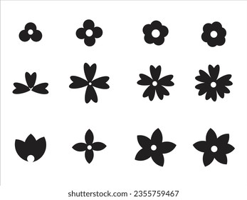 Moderne, dünne Linien-Ikonen mit Blumenmustern. Symbole in Premium-Qualität. Symbolsatz der Blume. Bearbeitbare Vektorgrafik-Piktogramme einzeln auf weißem Hintergrund.