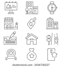 Modern thin line icons set of doing business elements, solution for clients. Premium quality outline symbol collection. Simple mono linear pictogram pack. Stroke vector logo concept for web graphics.
