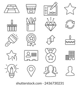 Modern thin line icons set of doing business elements, solution for clients. Premium quality outline symbol collection. Simple mono linear pictogram pack. Stroke vector logo concept for web graphics.