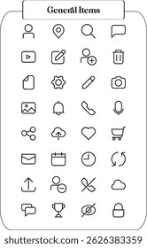 modern thin line icons set of seo optimization, web development, digital marketing, network technology, cyber security, human productivity.