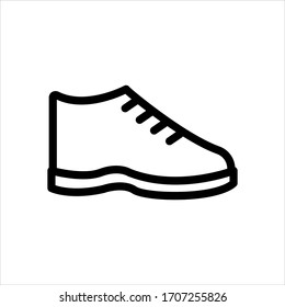 modern thin line shoe icon