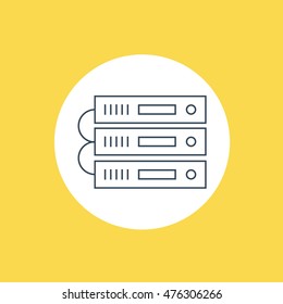 Modern thin line Technology Icon. Flat design finance and business linear vector. Can also be used for start up, banking, marketing, it, business etc.