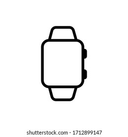 Icono moderno de reloj de línea delgada