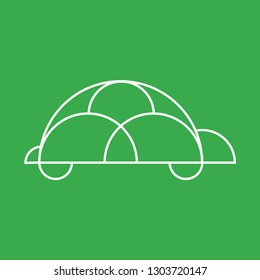 Modern thin turtle icon