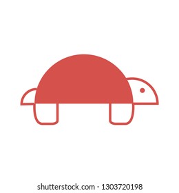 Modern thin turtle icon