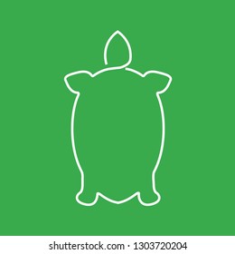 Modern thin turtle icon