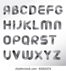 modern three dimension alphabet set