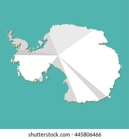 Modern Three Dimensional Aerial Map of Antarctica