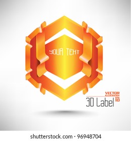 modern three dimensional label design