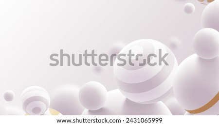 Modern three dimensional spheres background vector design in eps 10