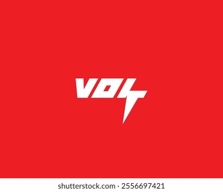Modern thunder electric volt logo