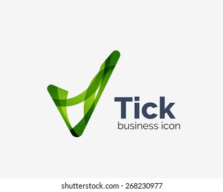 Modernes Design mit abstraktem Wellenlogo, Business Icon. Geometrisches Emblem