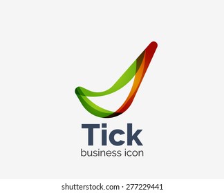 Modernes Design mit abstraktem Wellenlogo, Business Icon. Geometrisches Emblem