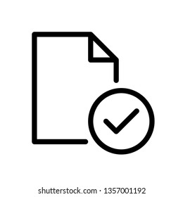 Modern tick icon