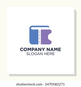 modern ticket logo design concept, ticket logo template