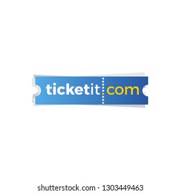 Modern Ticketing Business Logo Design Idea