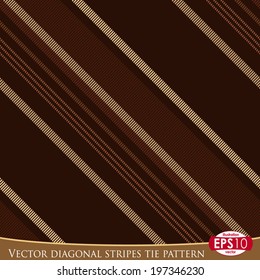 Modern tie seamless pattern. Illustration based on the diagonal stripes with high detail made fabric texture.
