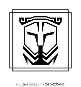 modern tiger black pictogram logo icon illustration.
