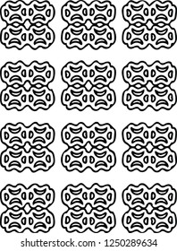 Modern tile vector pattern decorative shape design for creative ideas