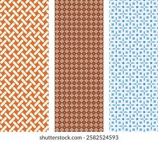 Modern tile-inspired geometric seamless pattern with decorative symmetry, ideal for home decor, ceramics, textile prints, and wallpapers. Editable EPS vector file with high-resolution quality.