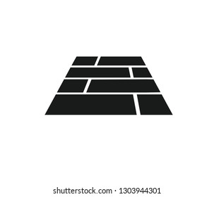 Modern tiles floor icon vector 