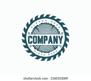 Modern Timber Logo. Carpentry Logo Template