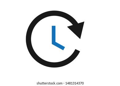 Modern time management icon vector 