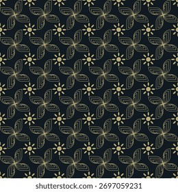 modern and timeless seamless pattern with natural art