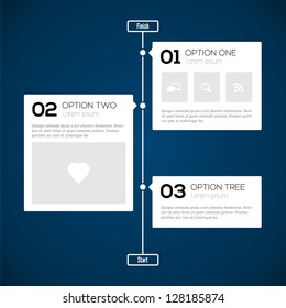 Modern timeline design template