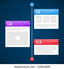 Modern timeline design template
