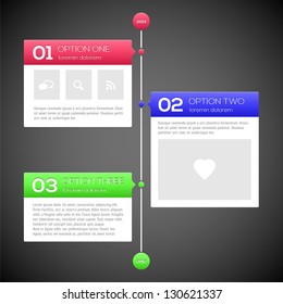 Modern timeline design template