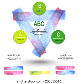 Modern timeline design template