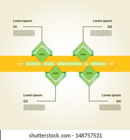 Modern timeline design template. eps 10