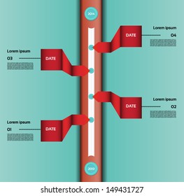 Modern timeline design template. eps 10